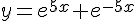 y = e^{5x} + e^{-5x}